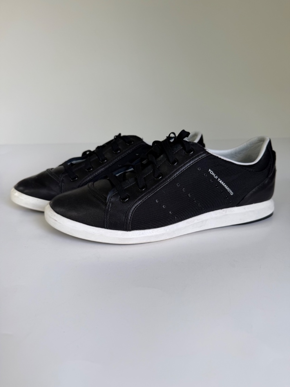 Y-3 Yohji Yamamoto x adidas Stan Smith Black Sneakers Men's Size US 8
